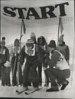 1980 Press Photo Special Olympics skier Richard Broodley with Steve Aleksich