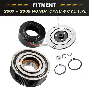 ZONCAR For 2001-2005 Honda Civic 4CYL 1.7L NEW A/C Compressor Clutch Kit 01-05 - Picture 1 of 7