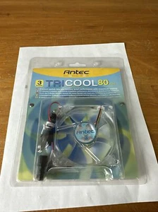 Antec TriCool 80mm Cool Fan 3-Speed Switch Quiet Performance Maximum Cooling - Picture 1 of 6