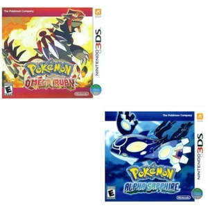 Pokemon Alpha Sapphire & Omega Ruby 3DS Brand New Game Bundle (2014) - Picture 1 of 5