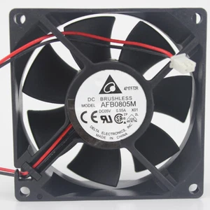 Delta AFB0805M 8025 5V 0.55A 8CM 2wire Dual Ball Cooling Fan - Picture 1 of 3