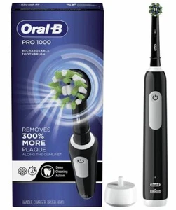 Oral-B Pro 1000 CrossAction wiederaufladbare elektrische Zahnbürste powered by Braun - Bild 1 von 11