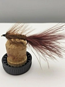 Mouche Pêche Prime Collection Laine Bougre Marron Leurre Truite Taille 10 De 8 - Photo 1/1