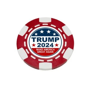Donald Trump 2024 MAGA Make America Clay Poker Chip Golfball Marker Kartenschutz - Bild 1 von 1