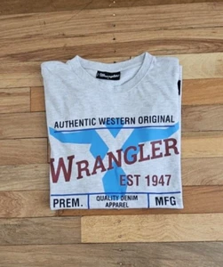 Wrangler Western Grey T-Shirt Men's Size S - Bild 1 von 5