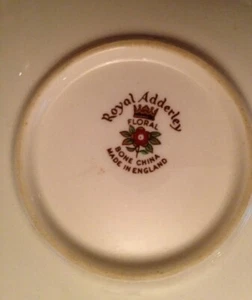 Vintage Royal Adderley SPIEL VOGEL Knochen China 4er SET Snack Nuss Geschirr quadratisch T11 - Bild 1 von 6