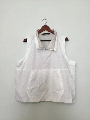 Chaleco cortavientos Under Armour talla XL blanco ligero pulóver bolsa trotar Foto 1 de 4