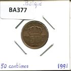 50 CENTIMES 1991 DUTCH Text BELGIUM Coin #BA377.G