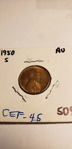 1950 S LINCOLN WHEAT PENNY CENT COICE EXTREMELY FINE CONDITION ac - Picture 1 of 2