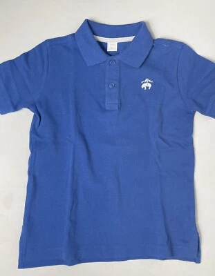 BROOKS BROTHERS Boys Sz 4 Blue Golf Polo Shirt Cotton - Image 1 of 4