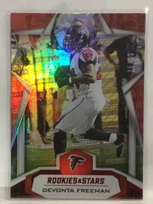 2019 PANINI ROOKIE AND STARS DEVONTA FREEMAN FOIL /80 #66 FALCONS PDK - Image 1 of 2
