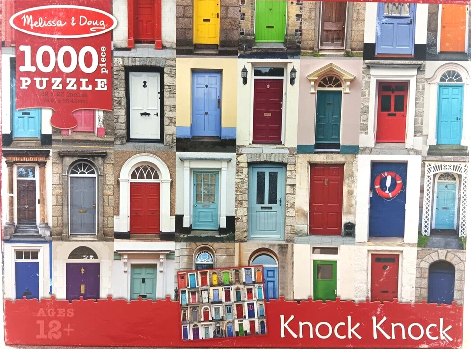 Knock Knock 1000 Piece Jigsaw Puzzle Doorways Front Doors Melissa & Doug - Image 1 of 4