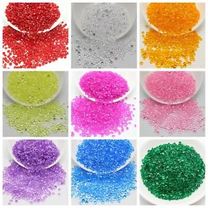 10000 pz strass acrilico diamante 4 mm coriandoli forniture matrimonio spargimento tavolo - Foto 1 di 18