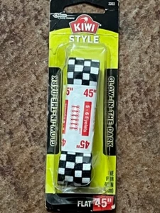 Single NOS Kiwi Style 45" CHECKERED GLOW IN THE DARK SHOW LACE Old School BMX - Picture 1 of 3