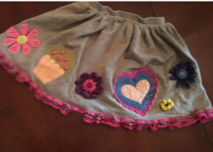 4T  Lemon Loves Lime Embellished Skirt - Picture 1 of 2