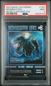 PSA9 MTG Jurassic Park Secret Lair Indominus Rex Foil Magic the Gathering - Picture 1 of 3