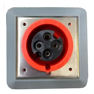 Hubbell L430R12 30A 125/250V Low Profile Receptacle Wall Mount Pin & Sleeve - Picture 1 of 1