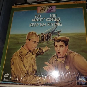 KEEP 'EM FLYING Laserdisc LD BRAND NEW ENCORE EDITION ABOTT & COSTELLO STAR RARE - Picture 1 of 2
