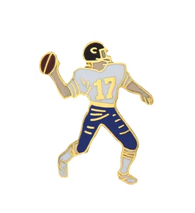American Football Player Pin Badge - Picture 1 of 3