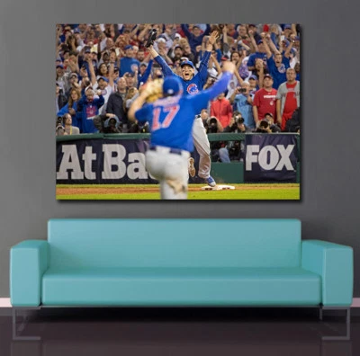 Chicago Cubs 2016 Serie Mundial Final Out Impresión Rizzo - Bryant Go Cubs Go Bryzzo Foto 1 de 3