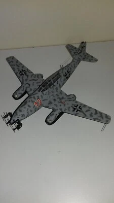 MESSERSCHMITT 262 B-1A  NACHT JAGER 1/72 COSTRUITO BUILT GEBAUT 1/72 DA KIT - Immagine 1 di 4