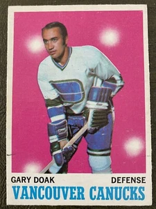 1970-71 O-pee-chee #114 Gary Doak Vancouver Canucks**VG-EX+ - Picture 1 of 2