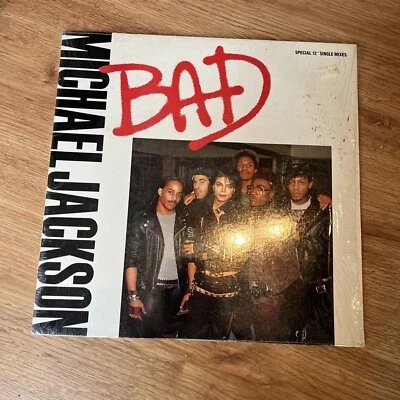 VTG Michael Jackson ‎Bad Special Single Mixes Vinyl LP Record 1987 Epic Foto 1 de 4