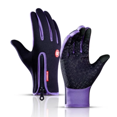 -10°C Guantes térmicos de esquí de invierno impermeables a prueba de viento Guantes de nieve con pantalla táctil Foto 1 de 4