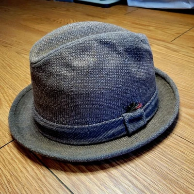 Sombrero Stetson Vintage Hombre Tweed Fedora Talla 7 1/8 Tostado/Marrón Foto 1 de 4