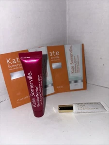 Kate Somerville Set! Wrinkle Warrior, Eye Cream & Cleanser Samples - Picture 1 of 2