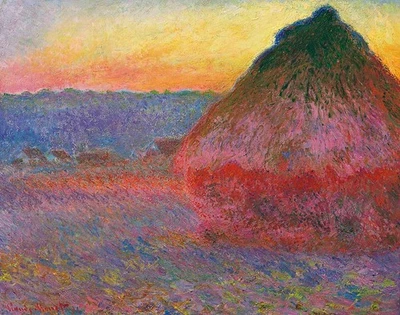 lienzo arte impresión giclée - póster - almohada.  claude monet meule Foto 1 de 4