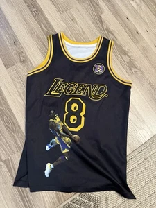 NBA Kobe Bryant Legend #8 #24 Mamba Forever Basketball Jersey Black Size Medium - Picture 1 of 8