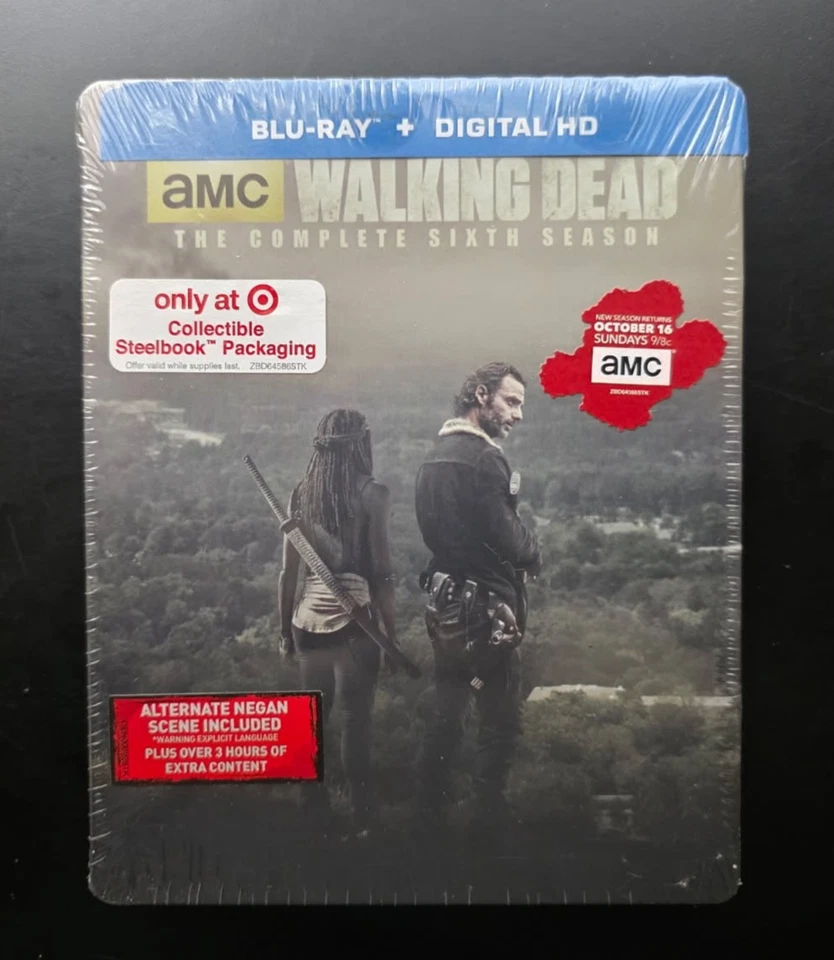The Walking Dead Complete Sixth Season 6 (Blu-Ray) Target Steelbook NEW SEALED - Image 1 of 2