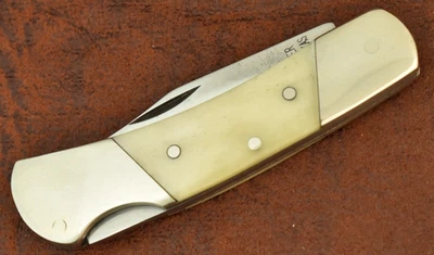 MOORE MAKER MATADOR ТЕХАС СДЕЛАНО В США ГЛАДКАЯ КОСТЬ МАЛЕНЬКИЙ ЗАМОК НОЖ (28975) - Изображение 1 из 4