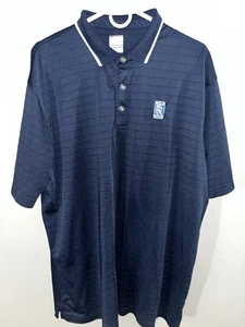 Callaway Opti Dri Rolls Royce Embroidered Logo Polo Shirt Navy Blue Mens 2XL - Picture 1 of 5