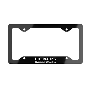 Marco de matrícula Lexus Gazoo Racing - accesorio de coche de metal de aluminio negro - Imagen 1 de 3