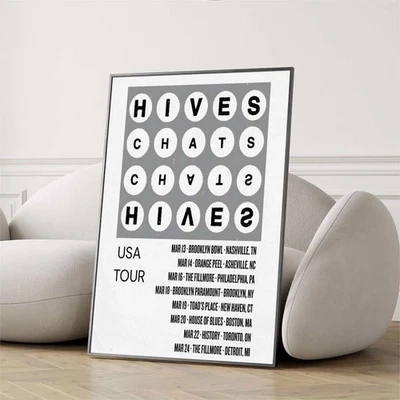 The Hives And The Chats USA 2026 Tour Poster Wall Decor Print Noframe - Image 1 of 4