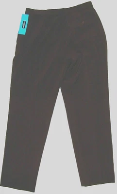 Новый с Ярлыками женщин HAGGAR размер 10P коричневый эластичной полиэстер брюки Leg29 плоский сужающийся ноги - Изображение 1 из 4