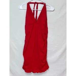 Athleta Women's Red Shirrendipity Halter Swim Dress Beach Vacation Cruise - M - Picture 1 of 9