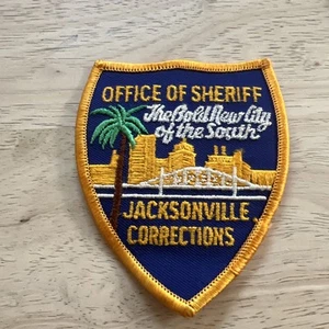 Vintage Office of Sheriff Jacksonville Florida Aufnäher/Bügelbild - Bild 1 von 7