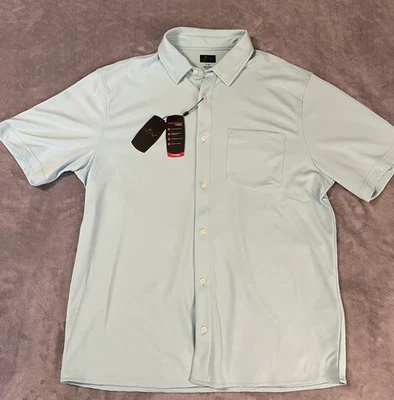 NWT Men's Large Greg Norman Light Green button Down Shirt MSRP $69.50 (X1) - image 1 of 4