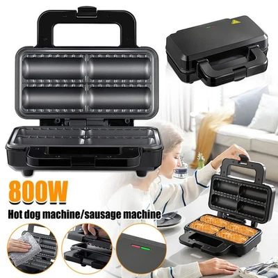 800W Sausage Roll Maker Make 4 Quick Delicious Breakfast Sausage Rolls Snacks AU - image 1 of 4