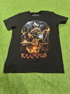T-shirt uomo Cavity Colors Krampus nera media cotone grafica - Foto 1 di 7
