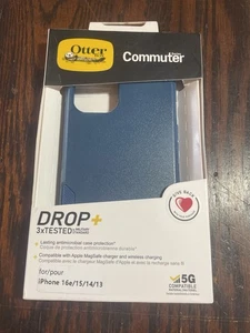 Neuf ! Coque OtterBox pour iPhone 16e, 15, 14 et 13 Commuter Series - Denim croustillant (bleu) - Photo 1 sur 1