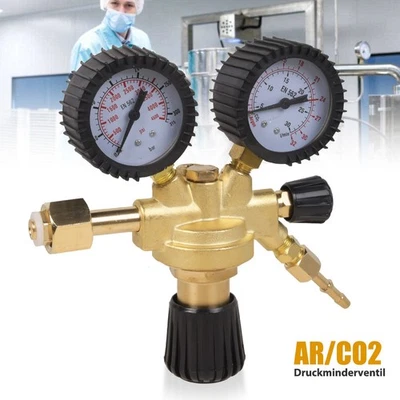 Druckminderer Schutzgas MIG MAG WIG Druckregler Argon Co2/Stickstoff Manometer - Bild 1 von 4