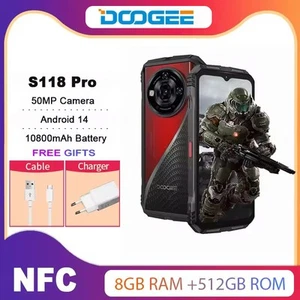 DOOGEE S118 Pro 5G Outdoor Phone Global Dimensity 7050 10800mAh 120Hz 108MP 512G - Picture 1 of 14