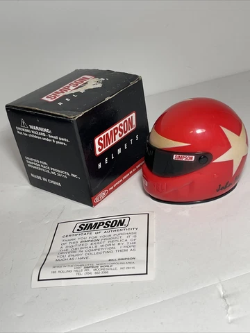 Simpson John Myers Mini Helmet Drag Bike NHRA Signature Edition In Mint Cond Cover