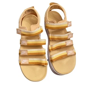 Nike Women’s Icon Classic Platform Sandals Sesame White Shoes DH0224-200 Sz 111 - Picture 1 of 4