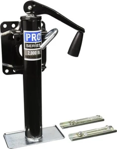 Reese Pro Series 1400300303 Bolt-On Topwind Jack for Trailer, Black - Picture 1 of 2
