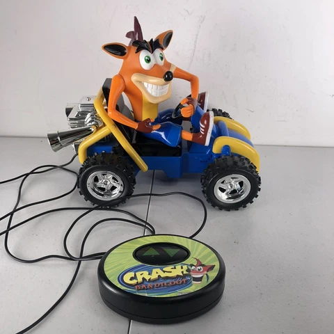 Vintage Crash Bandicoot RC Car Wired Remote Control Car Crash Team Racing 2000 Cover